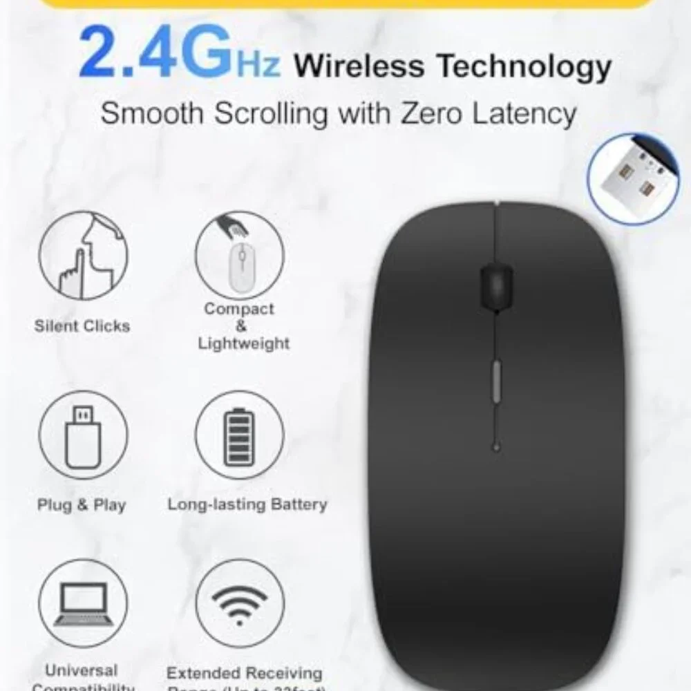 Wireless Mouse,2.4GHz with USB Mini Receiver,Mouse,Computer Mouse